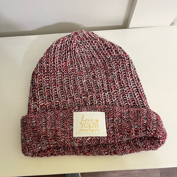 Love Your Melon Accessories - Red/white Love your Melon beanie